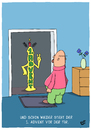 Cartoon: 1. Advent (small) by luftzone tagged cartoon,humor,thomas,luft,lustig,advent,weihnachten,tür