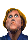 Cartoon: Merkel (small) by Ago tagged merkel angela karikatur porträt zeichnung caricature cartoon illustration tale agostino natale