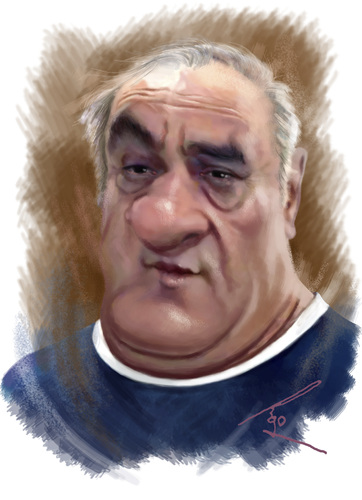 Cartoon: Raul NadiraSvili (medium) by besikdug tagged raul,nadirasvili,besikdug,besik,dugashvili,caricature,georgian,usa