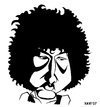 Cartoon: Bob Dylan (small) by Xavi dibuixant tagged bob dylan rock american music
