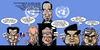 Cartoon: UN security council - Burma (small) by Xavi dibuixant tagged un,onu,george,bush,gordon,brown,sarkozy,vladimir,putin,ban,ki,moon,burma