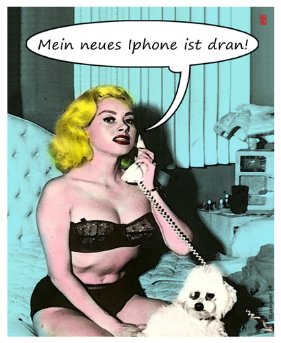 Cartoon: Iphone neu 2 (medium) by zenundsenf tagged iphone,neu,zenf,zensenf,zenundsenf,andi,walter,cartoon,composing