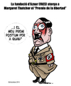 Cartoon: FAES (small) by ELCHICOTRISTE tagged aznar,thatcher,hitler