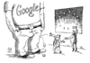 Cartoon: Google Kartellbeschwerde (small) by Schwarwel tagged google,kartellbeschwerde,kartell,eu,kommission,europäische,union,unfairer,wettbewerb,karikatur,schwarwel