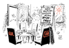 Cartoon: Ramelow Tarifkonflikt (small) by Schwarwel tagged tarifkonflikt,bahn,gdl,tarif,lhn,gehalt,streik,schlichter,schlichtung,ramelow,platzeck,karikatur,schwarwel,hitzewelle