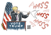 Cartoon: Trump provoziert bei US Wahl (small) by Schwarwel tagged donald,trump,hass,hetze,provokation,us,usa,amerika,wahl,gewalt,gewaltfantasien,terror,clinton,auswärtiges,amt,steinmeier,warnung,präsident,president,karikatur,schwarwel
