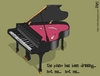 Cartoon: the piano (small) by raim tagged music,piano,drinking,raim,cartoon
