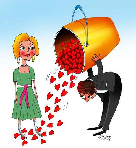Cartoon: Happy Valentines day (medium) by Shahid Atiq tagged geneva,afghanistan,kabul,syria,iraq,iran,switzerlsnd,valentines,day