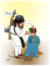 Cartoon: Are human rights just slogans? (small) by Shahid Atiq tagged afghanistan