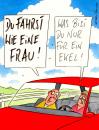 Cartoon: wie frau (small) by Peter Thulke tagged auto beziehung männer frauen