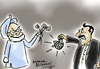 Cartoon: India-pakistan relation (small) by mangalbibhuti tagged india,pak,manmohan,jardari,mangal,bibhuti,mangalbibhuti