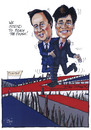 Cartoon: Cameron and Clegg (small) by jean gouders cartoons tagged cameron,clegg,royal,wedding,kate,william,marriage,charles,queen,buckingham,palace,windsor,mountbatten,middleton,westminster,abbey,camilla,jean,gouders