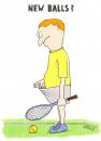 Cartoon: New Balls ? (small) by Christian BOB Born tagged sport,tennis,verloren,gefunden