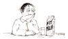 Cartoon: Tja... (small) by Christian BOB Born tagged müde,fit,wach,milch,schlapp,weiß,auch,nich