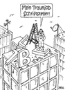Cartoon: Traumjob (small) by besscartoon tagged arbeit,arbeiten,arbeitswelt,beruf,taumberuf,job,traumjob,schriftsteller,bess,besscartoon