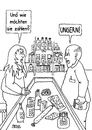 Cartoon: ungern (small) by besscartoon tagged mann,frau,kaufen,lebensmittel,geld,supermarkt,bezahlen,euro,ungern,kasse,bess,besscartoon