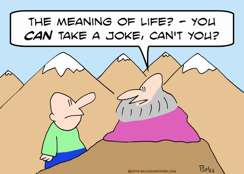 Cartoon: can take joke guru  meaning life (medium) by rmay tagged can,take,joke,guru,meaning,life