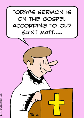 Cartoon: gospel old saint matt (medium) by rmay tagged gospel,old,saint,matt