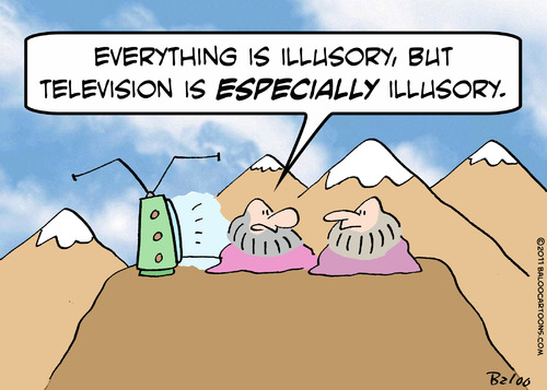 Cartoon: guru television especially illus (medium) by rmay tagged guru,television,especially,illusory