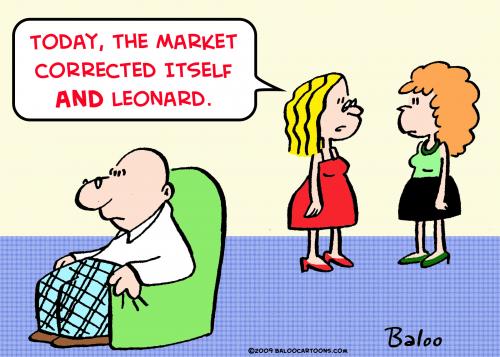 Cartoon: market corrected itself (medium) by rmay tagged market,corrected,itself