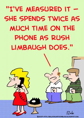 Cartoon: rush limbaugh phone (medium) by rmay tagged rush,limbaugh,phone