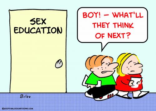 Cartoon: sex education think of next (medium) by rmay tagged education,think,of,next