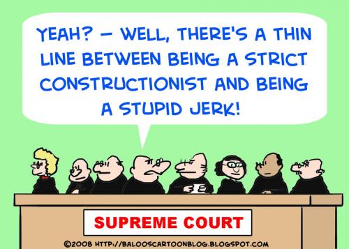 Cartoon: SUPREME COURT STUPID JERK (medium) by rmay tagged supreme,court,stupid,jerk