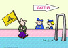 Cartoon: airlines dont touch junk gadsden (small) by rmay tagged airlines,dont,touch,junk,gadsden,flag