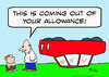 Cartoon: allowance car upside down (small) by rmay tagged allowance,car,upside,down