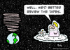 Cartoon: angle god earth review the tapes (small) by rmay tagged angle,god,earth,review,the,tapes