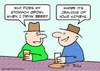 Cartoon: beer stomach growl jealous kidne (small) by rmay tagged beer,stomach,growl,jealous,kidne