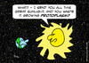 Cartoon: earth sun light protoplasm (small) by rmay tagged earth,sun,light,protoplasm