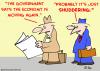 Cartoon: economy move shuddering (small) by rmay tagged economy,move,shuddering