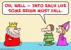 Cartoon: king reign must fall (small) by rmay tagged king,reign,must,fall