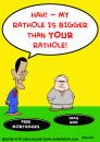 Cartoon: OBAMA BARACK MCCAIN JOHN RATHOLE (small) by rmay tagged obama,barack,mccain,john,rathole