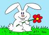 Cartoon: rabbit flower (small) by rmay tagged rabbit,flower