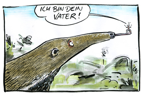 Cartoon: ... (medium) by GB tagged natur,tiere,abstammung,geschwister,eltern,sohn,vater,ameise,ameisenbär,ameisenbär,ameise,vater,sohn,geschwister,abstammung,tiere,natur,ameisen,eltern,kinder