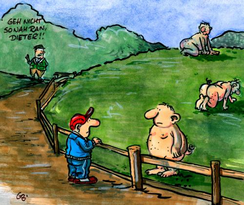 Cartoon: ... (medium) by GB tagged klon,animals,tiere,freilandhaltung,tierhaltung,nahrung,essen,genmanipulation,genmanipulation,nutztier,landwirtschaft,massentierhaltung,nahrung,tierhaltung,freilandhaltung,klon,mutation,gott spielen,eingriff,dna,schwein,sau,fleisch,fleischlieferant,tierzucht,lebensmittel,weidefläche,gott,spielen,chimäre,mischwesen,gentechnik,genetik,dolly,erbgut,evolution,genetisch manipuliert,genforschung,gengemüse,genom,gentherapie,klonmensch,organspendenschwein,sündeorganzucht,verantwortung,genetisch,manipuliert