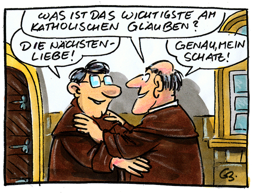 Cartoon: .... (medium) by GB tagged katholik,kirche,missbrauch,pater,kloster,church,catholic,reloigion,katholik,katholische kirche,kirche,missbrauch,pater,kloster,reloigion,mißbrauch,katholische