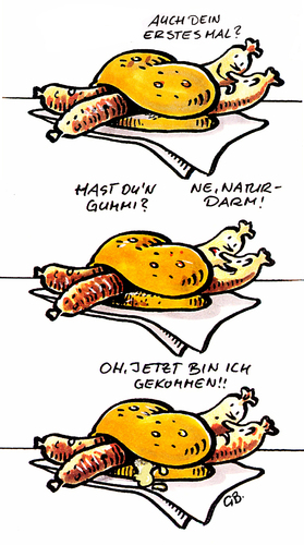 Cartoon: Bratwürste mit Senf (medium) by GB tagged jungfrau,vagina,vorspiel,orgasmus,erregung,ejakulation,vorzeitige,verhütung,kondom,geschlechtsverkehr,ernähnrung,senf,brötchen,bratwurst,essen,essen,bratwurst,brötchen,senf,ernähnrung,geschlechtsverkehr,kondom,verhütung,vorzeitige,ejakulation,erregung,orgasmus,vorspiel,penis,vagina,jungfrau,sex,liebe