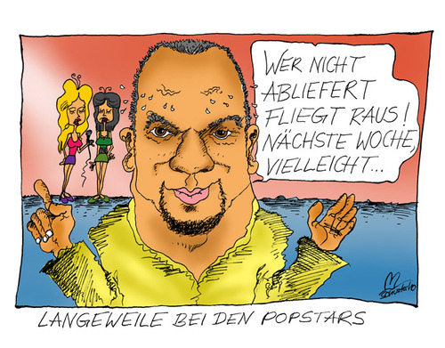 Cartoon: Langeweile bei den Popstars (medium) by Mario Schuster tagged detlef,soost