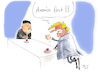 Cartoon: America first (small) by Mario Schuster tagged donald trump mario schuster nordkorea karikatur cartoon