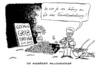 Cartoon: De Maizieres Millionengrab (small) by Mario Schuster tagged karikatur,cartoon,mario,schuster,de,maiziere,drohne,politik,verteidigung,minister