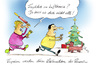 Cartoon: Lufthansa-Streik (small) by Mario Schuster tagged lufthansa,streik,weihnachten,mario,schuster