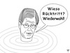 Cartoon: Realitätsverlust (small) by thalasso tagged wulff,bundespräsident,präsidentschaft,politik,wahl,realitätsverlust,wiederwahl,rücktritt