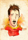 Cartoon: David Villa (small) by Thomas Berthelon tagged berthelon,thomas,worldcup,world,cup,2010,mondial,football,villa