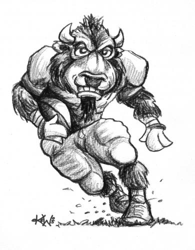 Cartoon: Buffalo football (medium) by karlwimer tagged buffalo,football