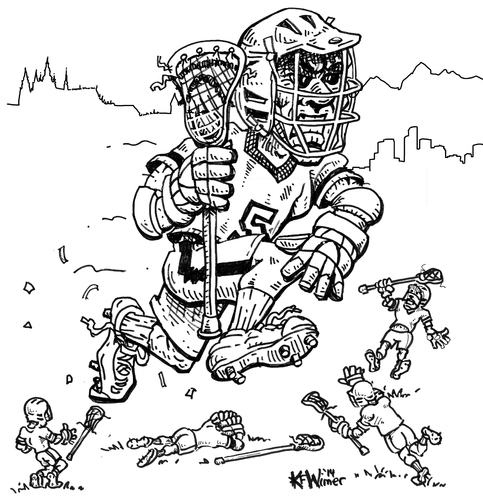 Cartoon: Czech Lacrosse (medium) by karlwimer tagged czech,team,sports,lacrosse