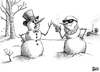 Cartoon: Create your own Caption -Snowman (small) by karlwimer tagged snowman,nature,outdoors,cold,bowtie