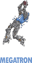Cartoon: Megatron (small) by karlwimer tagged megatron,calvin,johnson,detroit,lions,nfl,football,american,receiver,catch,robot